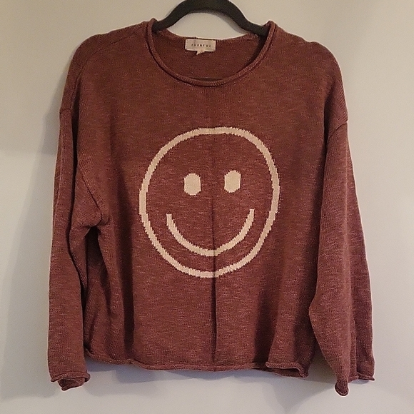 Promesa Purple Smiley Face Sweatshirt - Picture 4 of 4